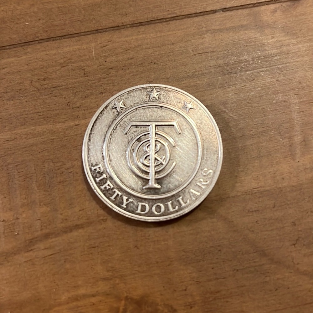 Return To Tiffany Solid $50 Silver Coin - image 1